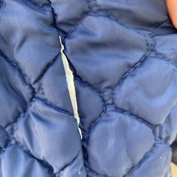 Vintage Lake Forest Custom Quality Winter Coat Size Med With Ski Patches Sewn On - Picture 11 of 12